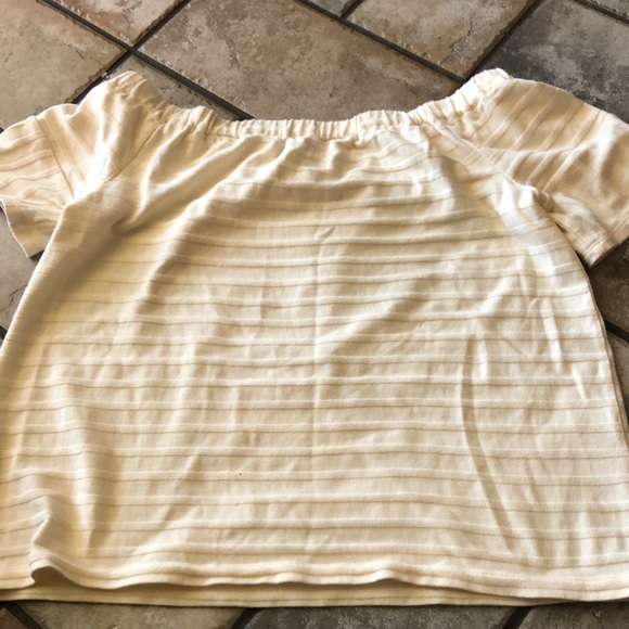 MADEWELL - Cream off the shoulder loose top- like new! - Picture 3 of 3